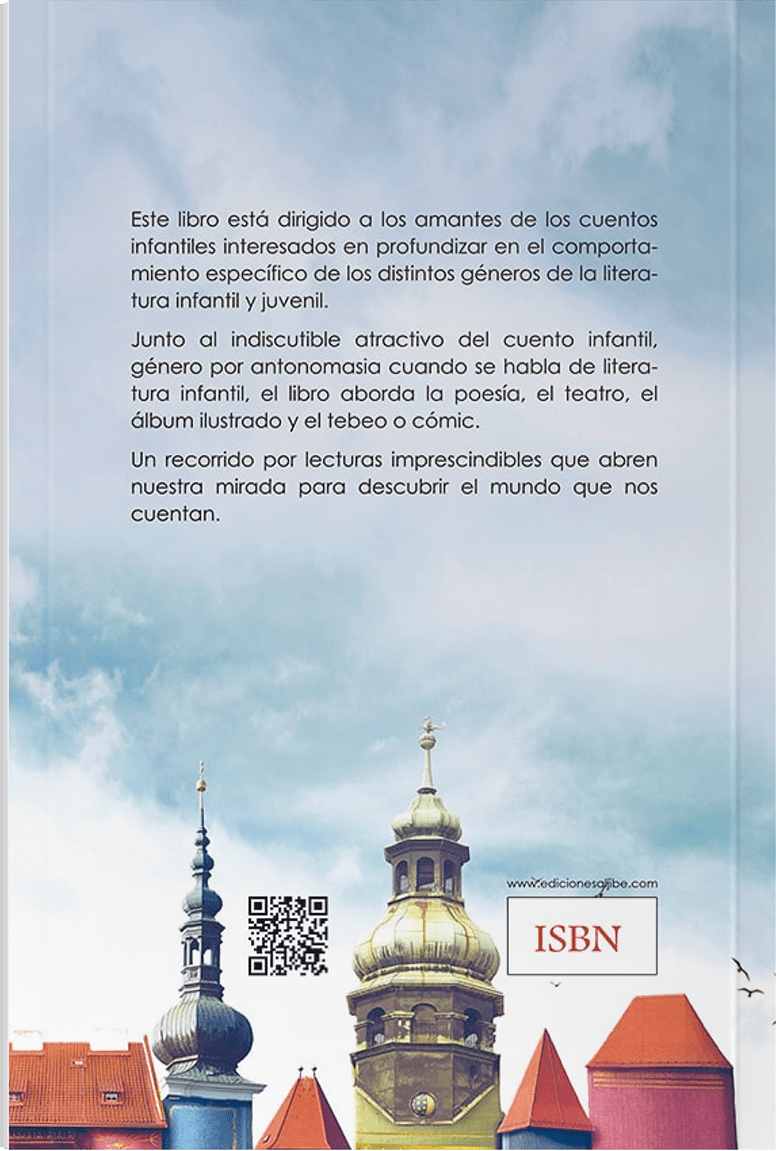 Simulación de la contraportada de un libro titulado “El cuento infantil” de María Isabel Borda Crespo.