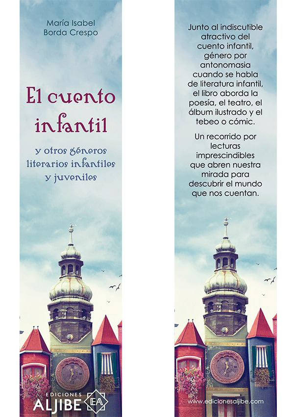 El cuento infantil MArcapáginas del libro titulado “El cuento infantil” de María Isabel Borda Crespo.