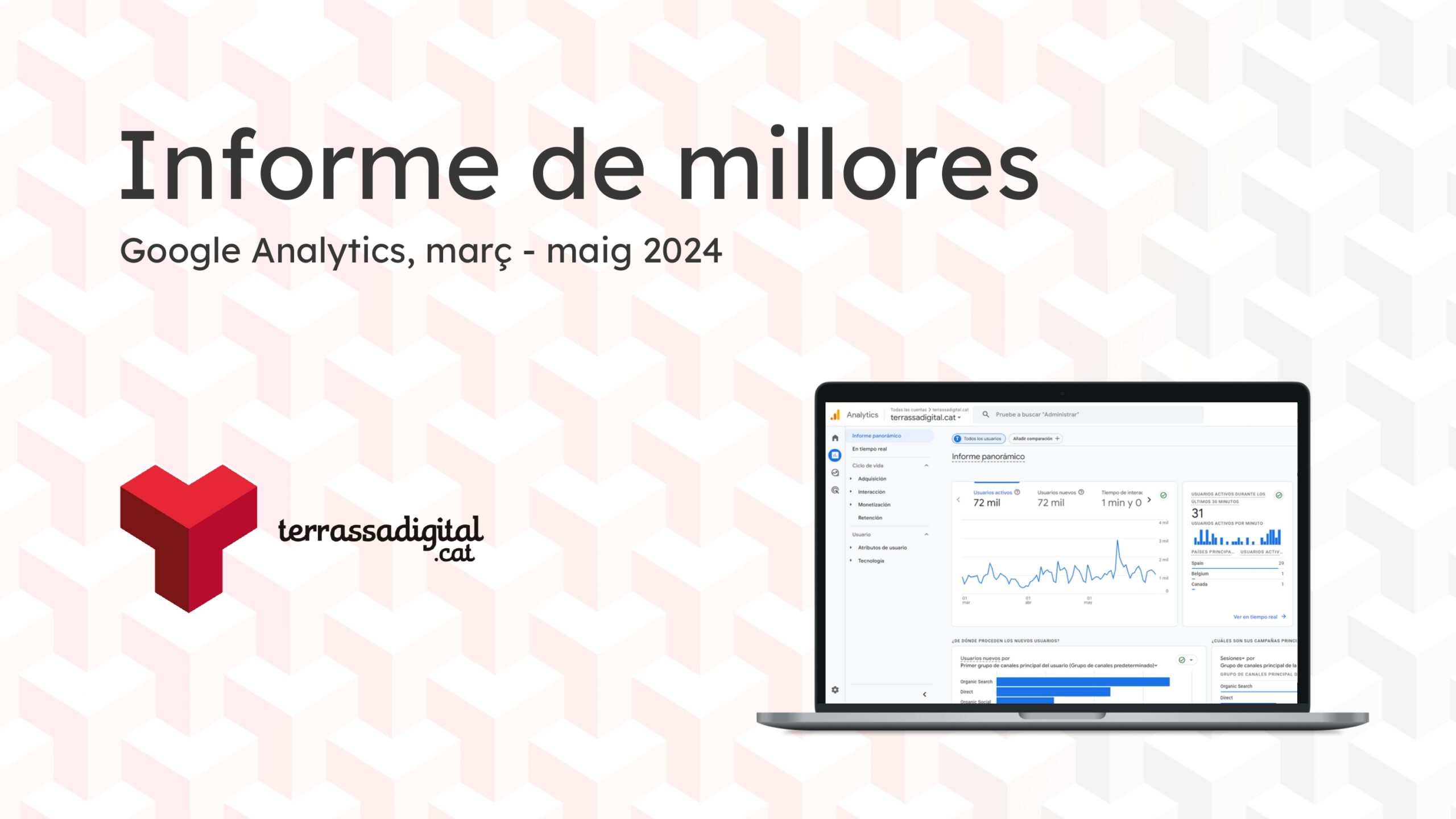 Pantalla de la presentación del informe de mejoras de la web Terrassa Digital