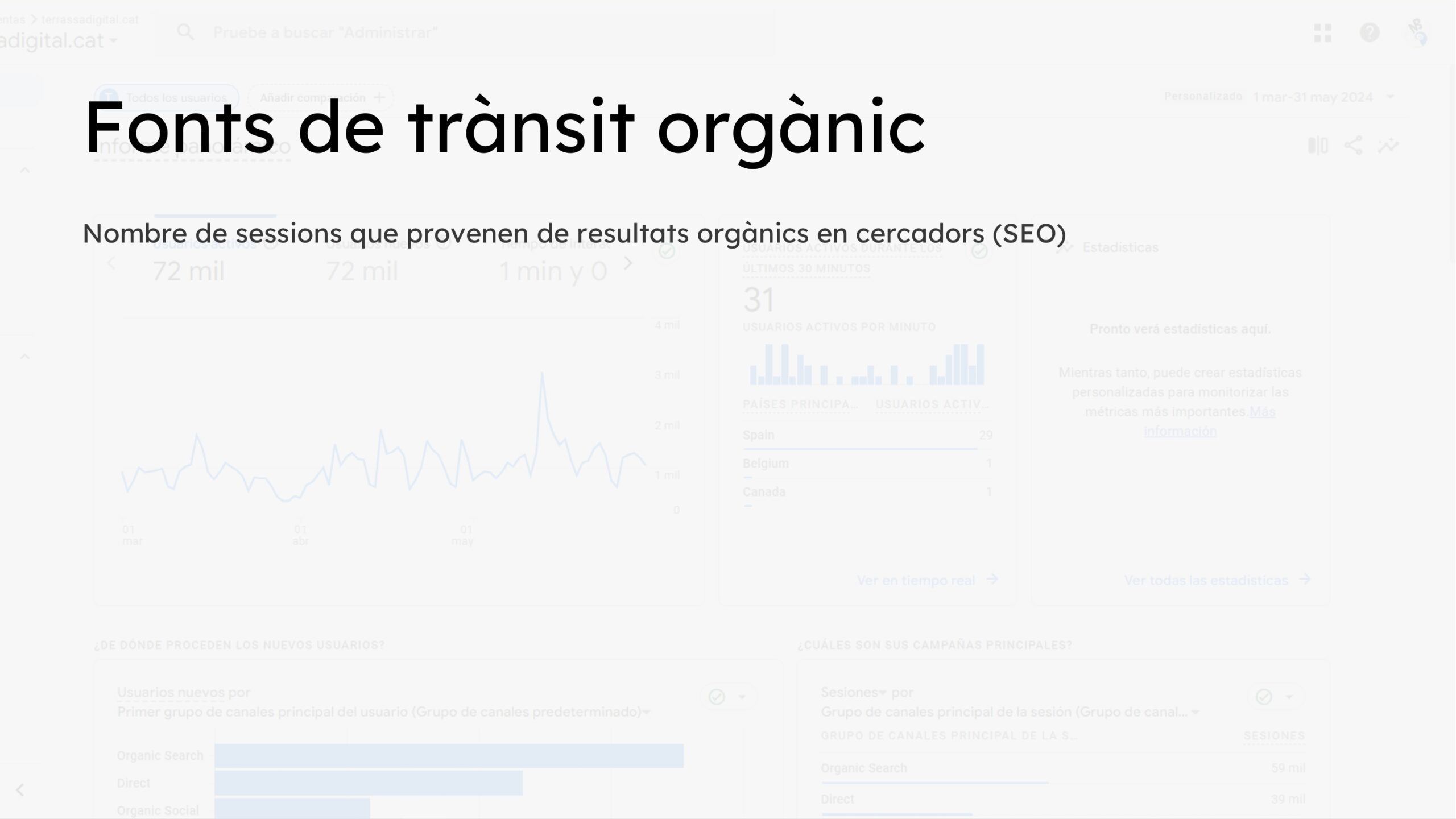 Pantalla de la presentación del informe de mejoras de la web Terrassa Digital