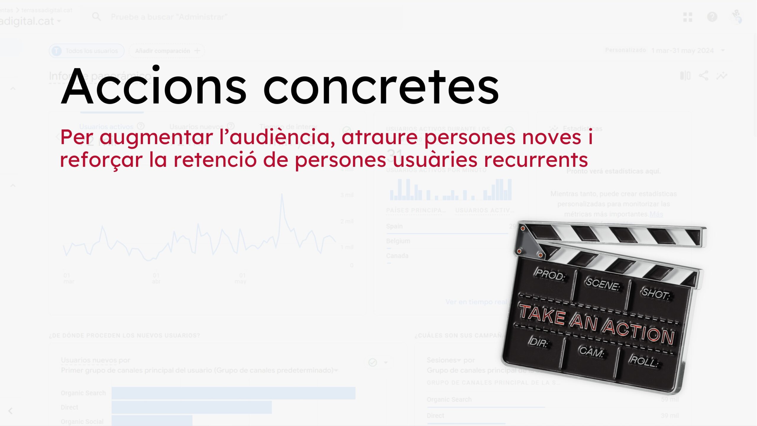 Pantalla de la presentación del informe de mejoras de la web Terrassa Digital